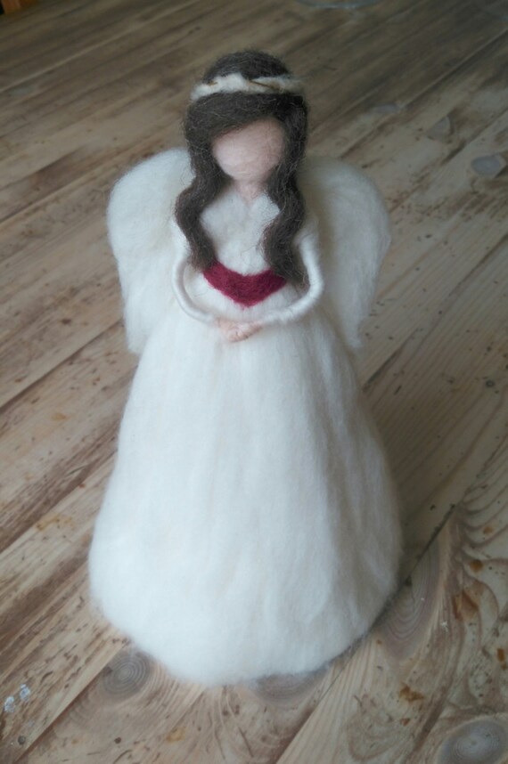 Needle Felt Christmas Tree Topper Angels