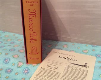 Vintage 1962 Marco Polo Book ~ The Travels of Marco Polo 1271-1295 The Heritage Club ~