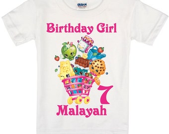 Shopkins Birthday Shirt Peronalized