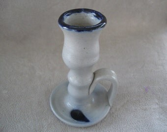 Salt Glaze Pottery Candlestick from Williamsburg Pottery