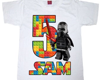 lego star wars birthday shirt