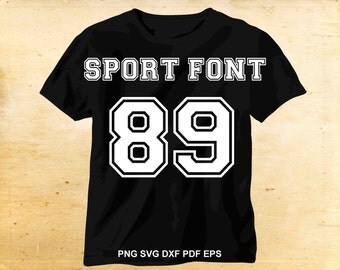 Varsity font svg, Varsity letters, Sport font, Alphabet svg, Cut files for Cricut, Files for Silhouette Cameo, eps dxf png svg pdf