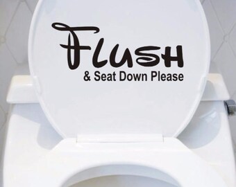 Please flush | Etsy