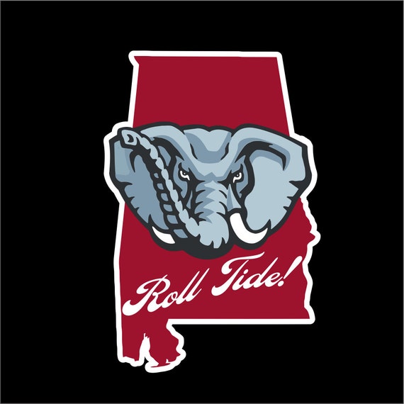 Alabama Crimson Tide Decal Bama Crimson Tide Decal Bama