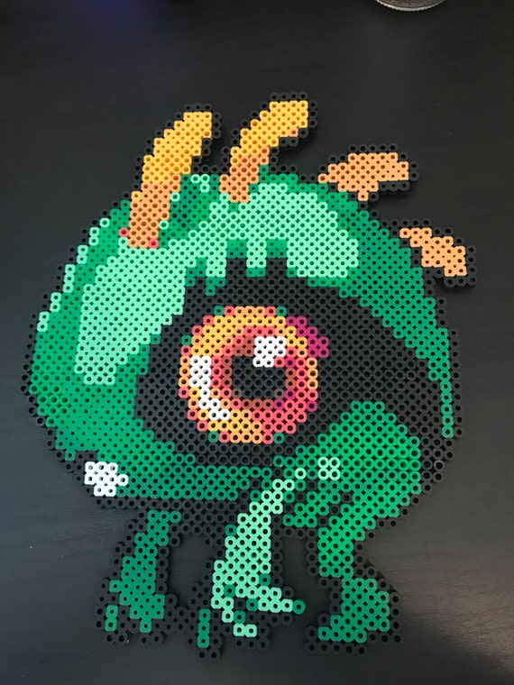 Perler World of Warcraft Murloc pixel art