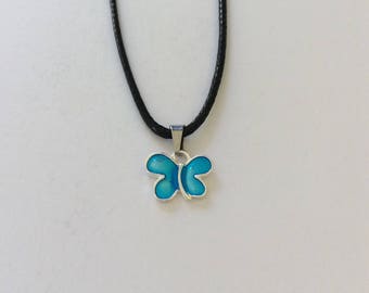 Blue butterfly necklace / butterfly jewellery / animal necklace / animal jewellery / animal lover gift