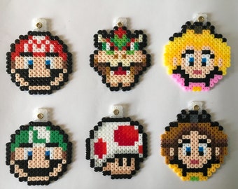 Items similar to Super Mario Bros. Gumba Perler Bead Art on Etsy