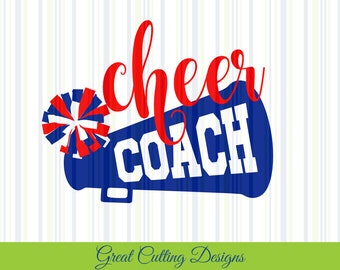Cheer coach SVG Cut File cheer svg DXF cut file Cricut svg Silhouette svg Vinyl Cut File Digital cut file Cricut cut file cheer coach cut