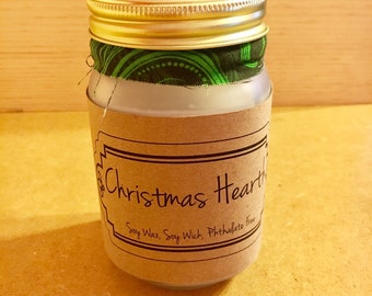 Best Soy Candle / Mason Jar Candle / Best Soy Candles / Christmas Hearth / Mason Jar Candles / Housewarming Gift / Home Decor /Birthday Gift