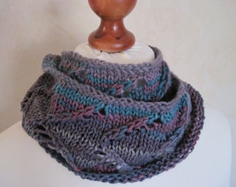 Loop scarf Snood circle scarf love multicolor Winterloop Wolleloop