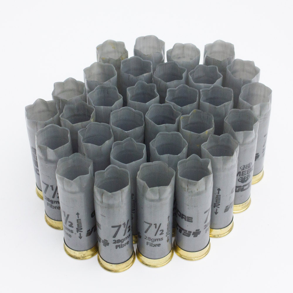 20 x Spent / empty shotgun shells / grey cartridges Gamebore