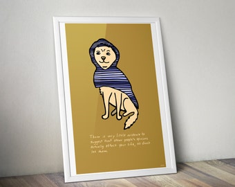 Wise Dogs Wisdom Little Evidence Illustration