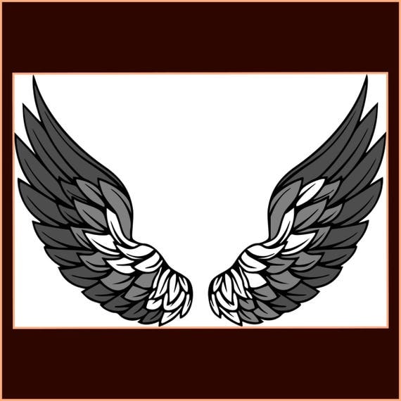 Download Angel Wings SVG, Dxf- Wings SVG - Layered Wings SVG, dxf ...