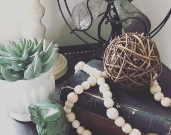 Decorative Wooden Bead Garland