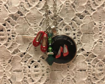 Ruby Slippers Charm Necklace/Wizard of Oz Charm Necklace/Wizard of Oz Jewelry/Wizard of Oz/Ruby Slippers Necklace/Wizard of Oz Charm Jewelry