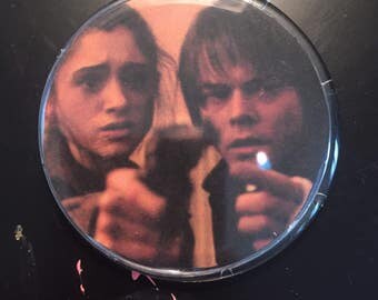 Nancy and Jonathan Stranger Things Pin Button