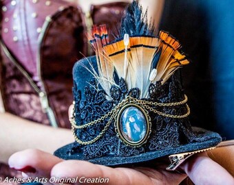 Mini Top Hat "The Traveling Lady Steampunk"