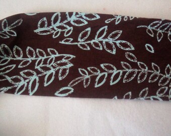 Beautiful Dark Brown and Turquoise Infinity Scarf