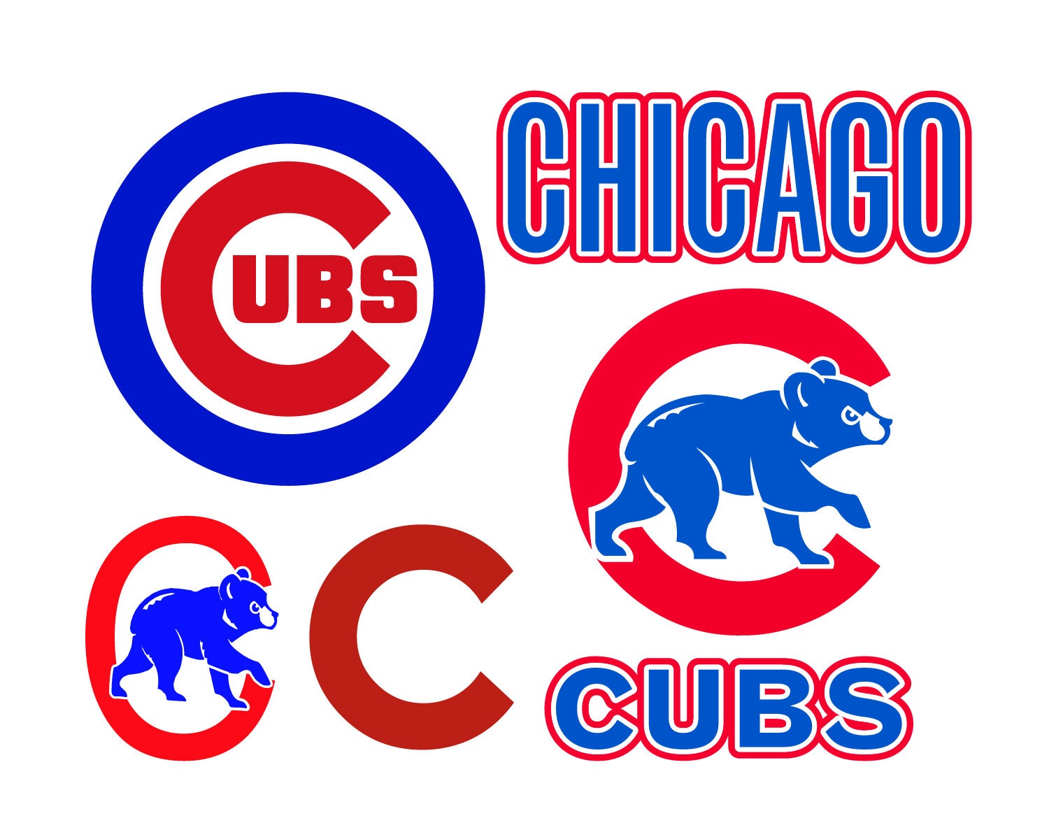 Chicago Cubs Cut Files Chicago Cubs SVG Files Cricut Chicago
