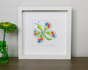 Paint Palette Butterfly - Small (Unframed)