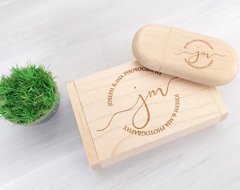 Wedding Keepsake 32GB USB Bridesmaid Gift Personalized USB Flash Drive Wedding Gift Engraved Gifts Wood USB Wedding Photo Custom Flash Drive