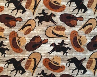 Cowboy/Horse Boy's Crib Sheet