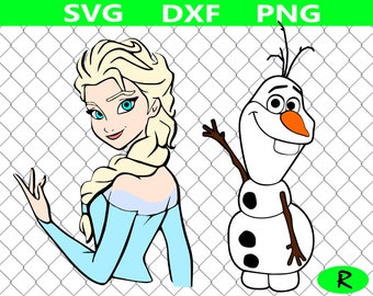 Frozen SVG Bundle, Elsa SVG , Olaf svg, disney svg files, svg files for silhouette, cricut, vector, dxf, cut files, vinylcutting template