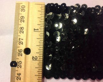 Black stretch sequin band