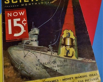 POPULAR SCIENCE MONTHLY Magazine...October 1932..."Founded 1872"...How-To & Science Articles...Large Format