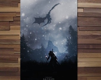 The Elder Scrolls V: Skyrim Poster - Canvas