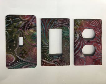 Fabric covered switchplates