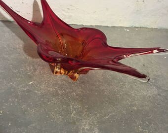 Murano glass bowl 60 he years of midcentury murano italian glass bowl