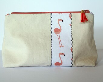 9" Canvas Zippered Pouch