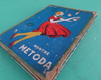 Vintage Pocket Watches, Montre Metoda De Luxe, Elegante Box for Parts, Swiss Made