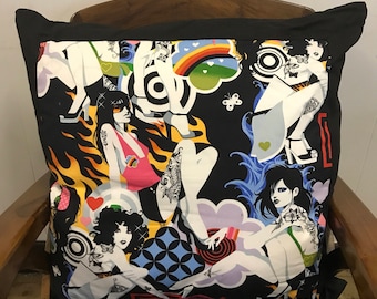 Alexander henry cotton print cushion