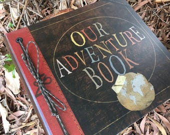 Our Adventure Book, Adventure Book, Up Adventure Book, Wedding Book, 1t Year Aniversary gift, Personalozed Scrapbook, Leather Album