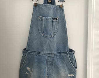 Lee Short Denim Overalls
