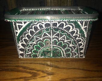 Hand Decorated Container