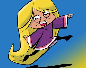 Happy Geraldine Signed Print