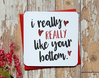 i really really like your bottom card, valentine card, anniversary card, birthday card, uk seller