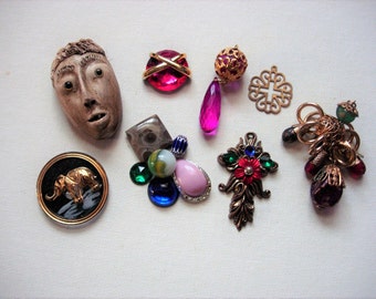 Neat Craft Lot of Various Broken Vintage Jewelry and Items