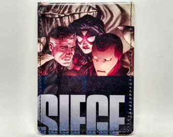 Sewn Duct Tape Comic Book Wallet - Iron Man, Spider Woman, Mr. Fantastic
