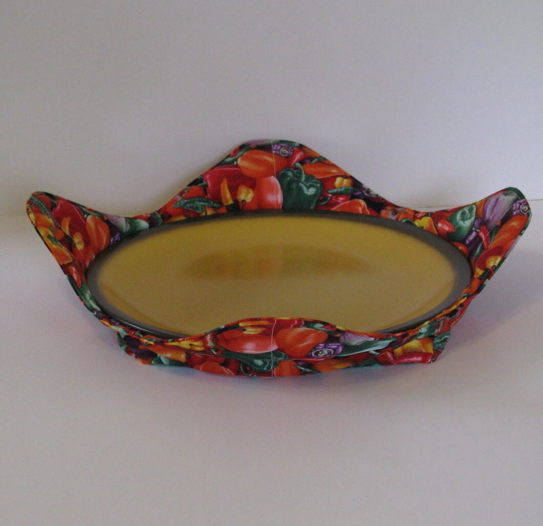 Microwave Fabric Plate Holder Hot Plate Holder Food Etsy