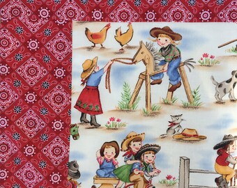 Lil' Cowgirl Baby Blanket, Retro Cowgirl Baby Blanket, Weatern Baby Blanket