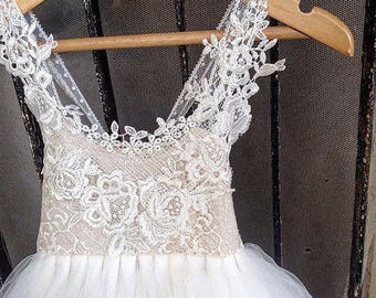 New 2017 ROYALTY ivory Flower Girl Dress, First communion dress, holy Communion Dress
