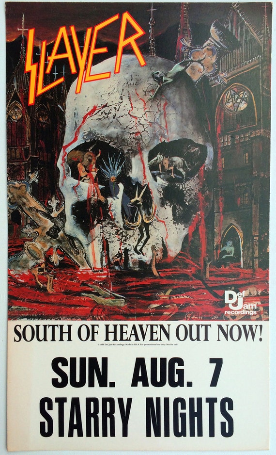 Slayer South Of Heaven Rarity