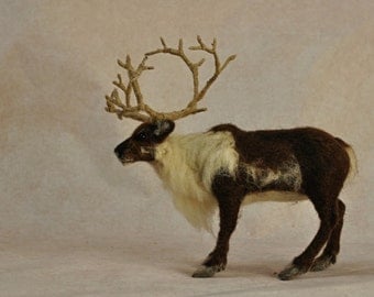 Needle felted animals. Needle Felted Reindeer. Needle felted soft sculpture. Needle felt by Daria Lvovsky
