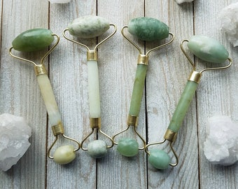 Jade Roller, Anti Aging, Natural Stone, Healthy Skin, Facial, Face & Neck, Relaxation, Massage, For a Beautiful Face