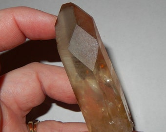 Natural Citrine point with window