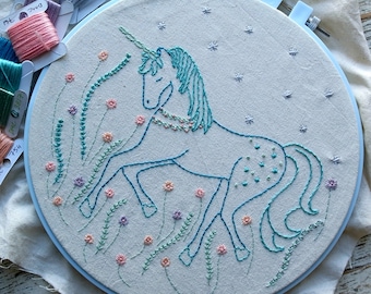 unicorn hand embroidery pattern pdf